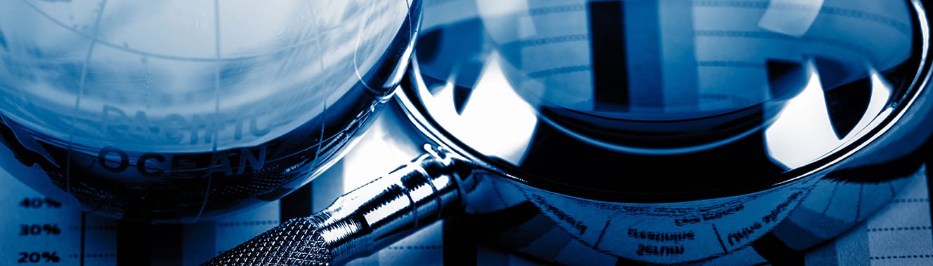 Closeup of magnifying glass Closeup of magnifying glass