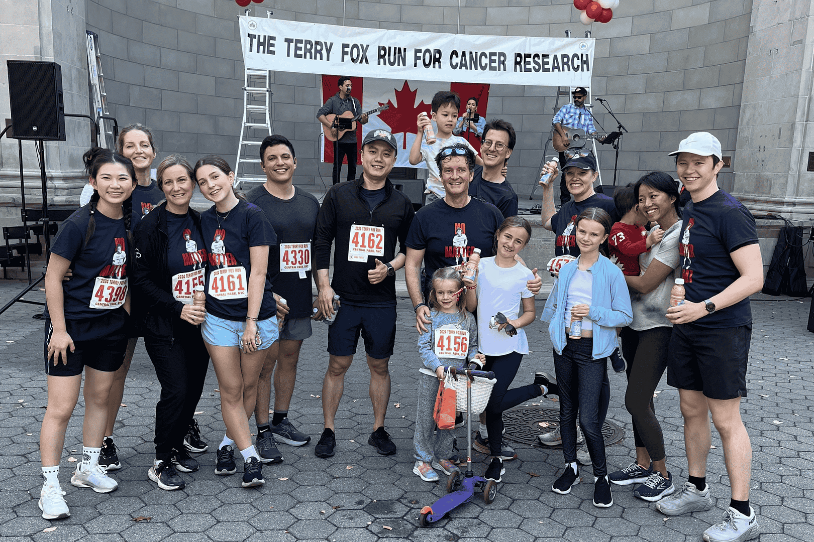 Group of BCI employees participating in charity run Group of BCI employees participating in charity run