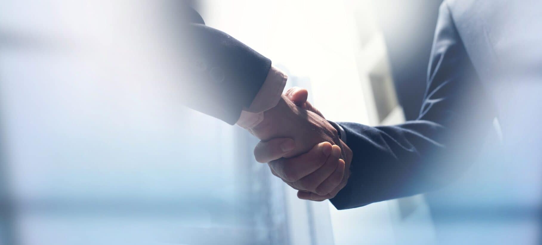 Blurred image of handshake