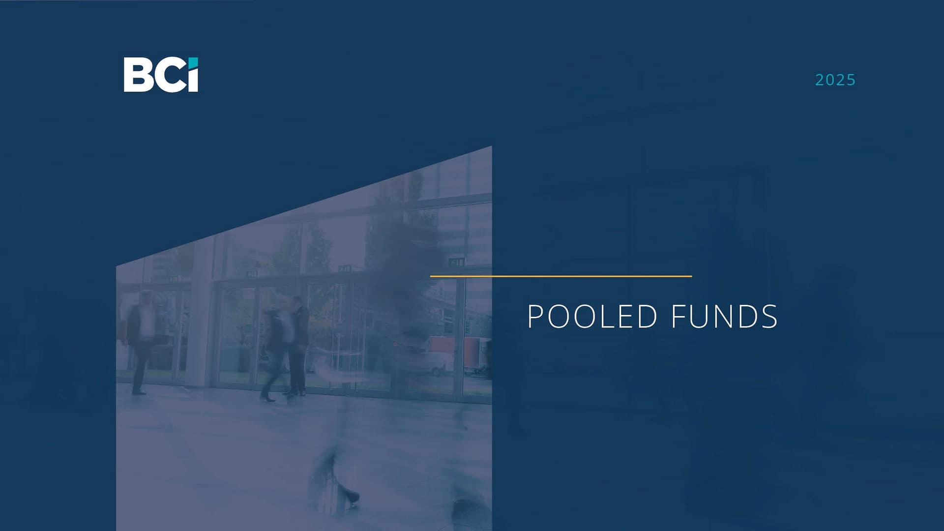 Pooled funds report cover page Pooled funds report cover page